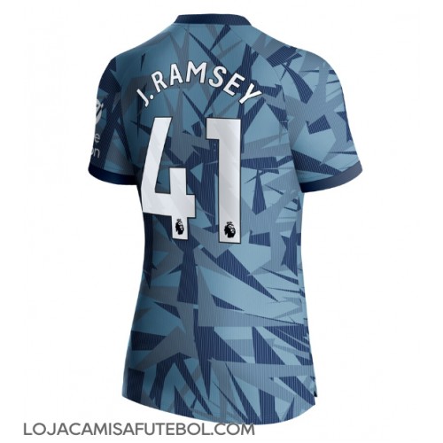 Camisa de Futebol Aston Villa Jacob Ramsey #41 Equipamento Alternativo Mulheres 2023-24 Manga Curta